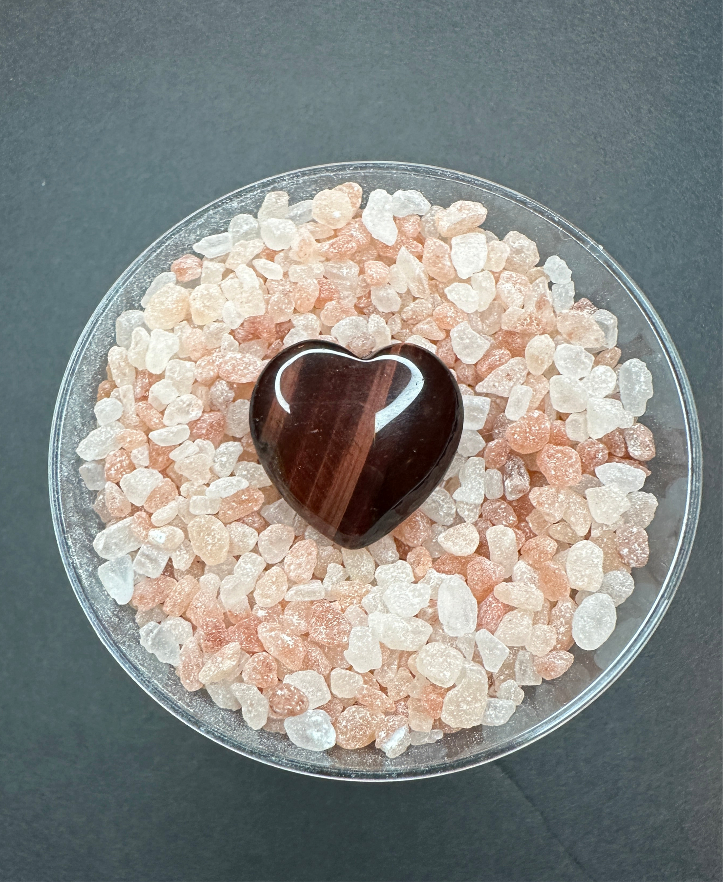 Mini Red Tiger’s Eye Heart