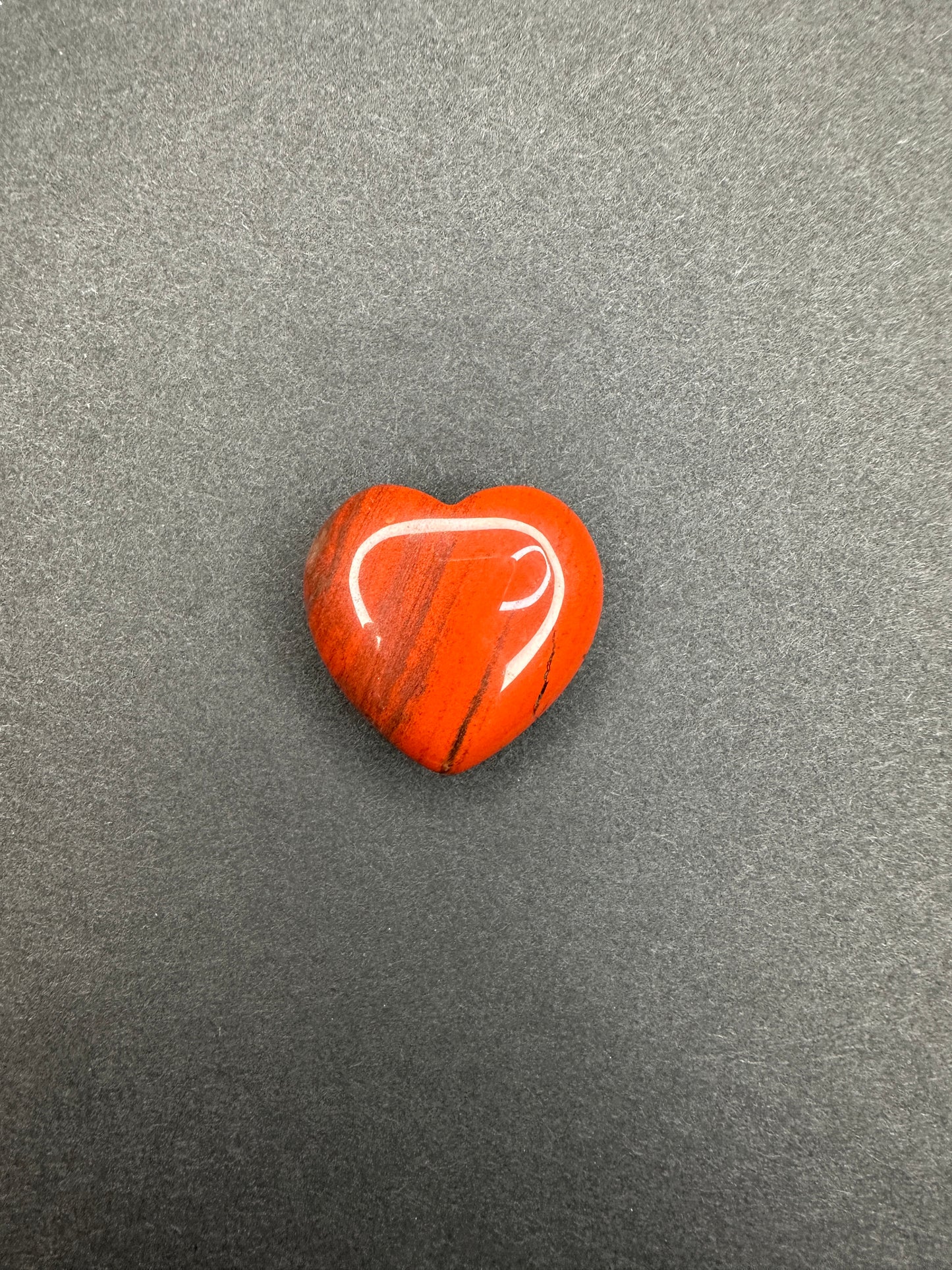 Mini Red Jasper Heart
