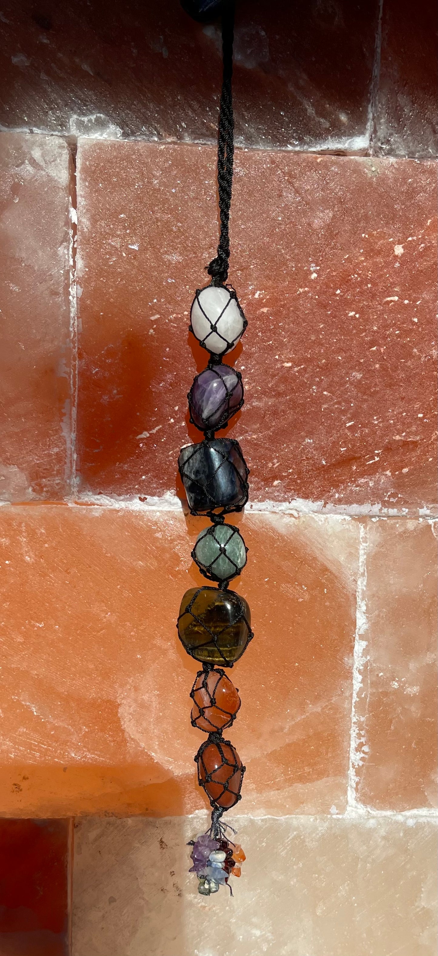 Chakra Net Hanging with Black Net