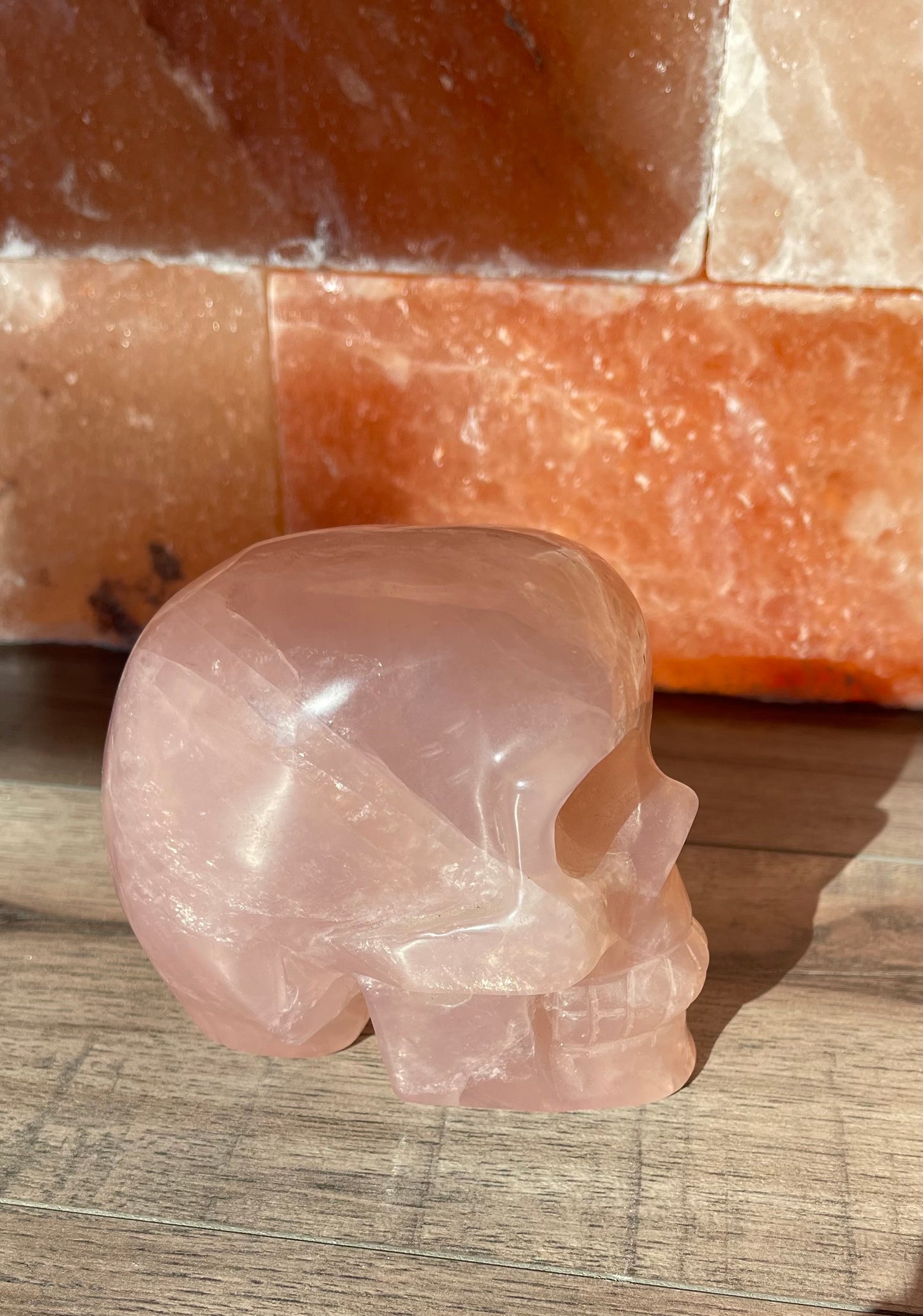 Rose Quartz Skull