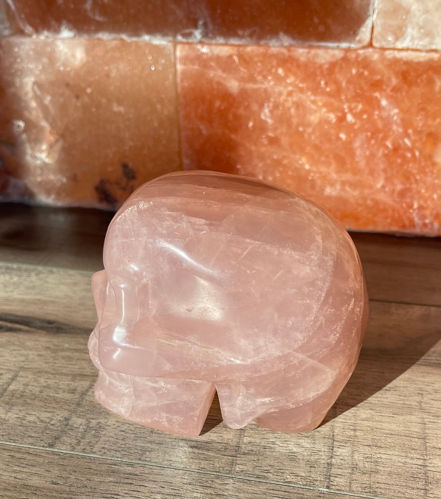 Rose Quartz Skull