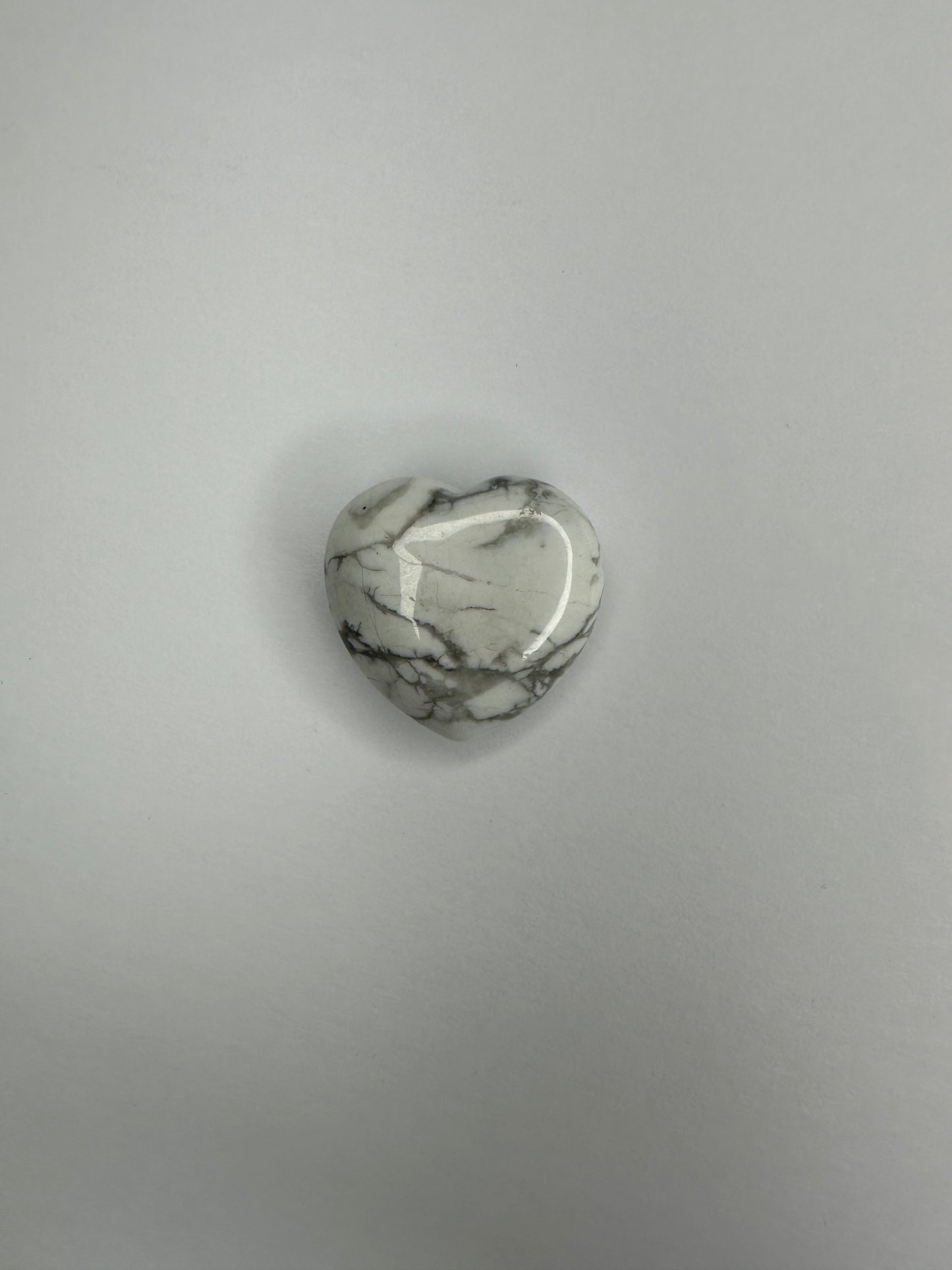 Howlite Heart