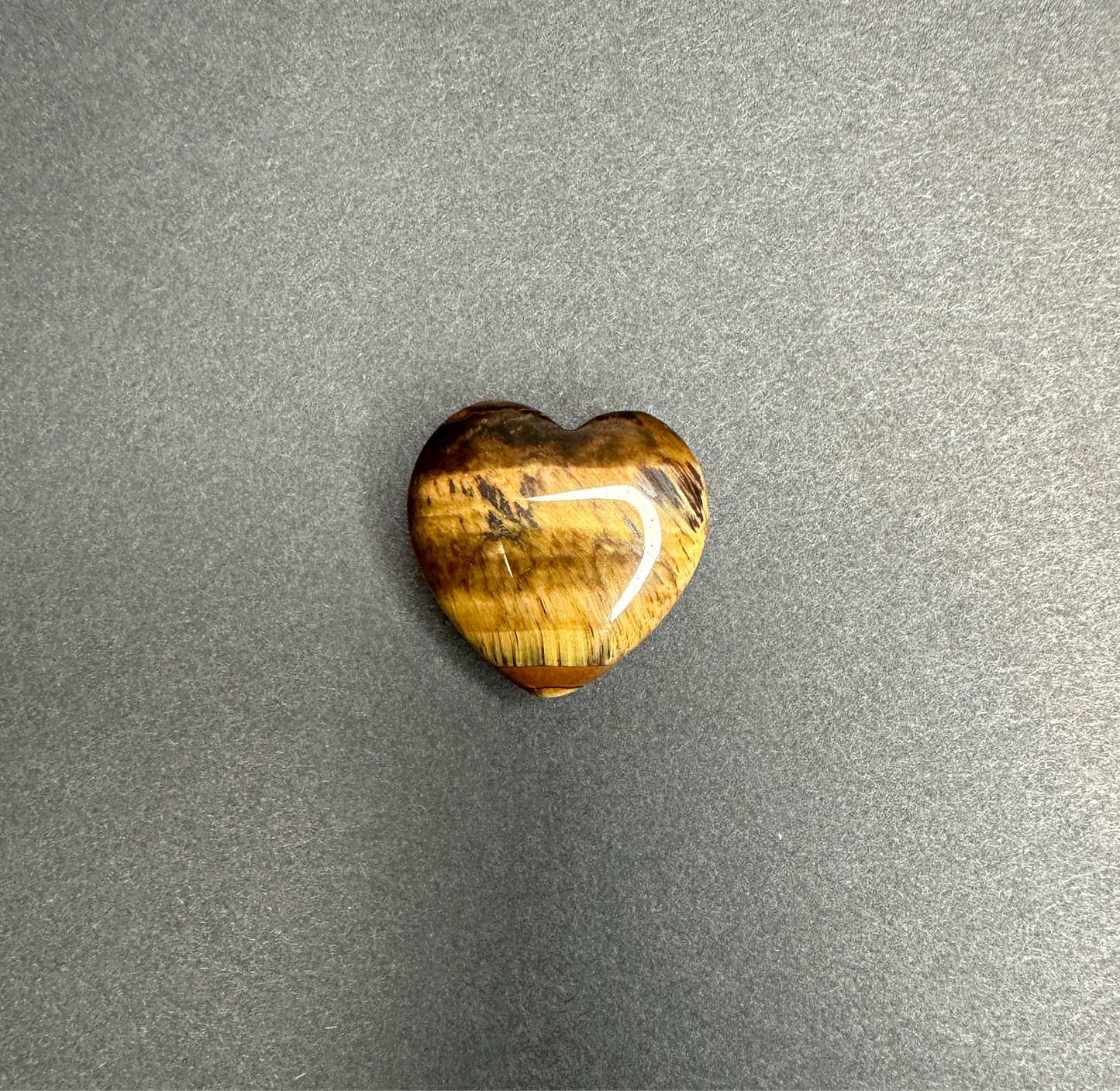 Mini Tiger’s Eye Heart