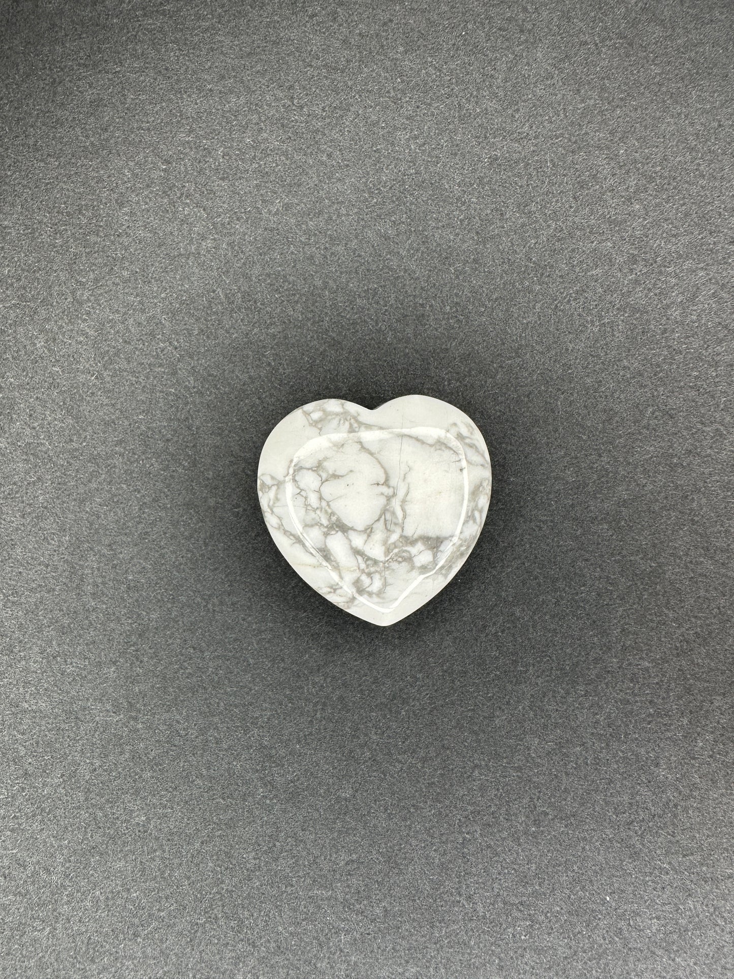 Howlite Heart