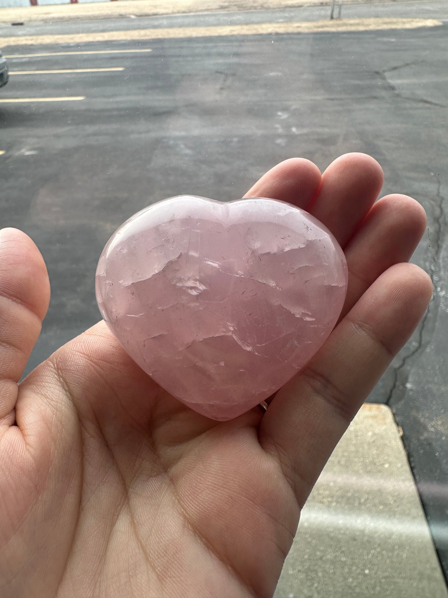 Rose Quartz Heart