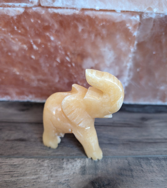 Orange Calcite Crystal Elephant