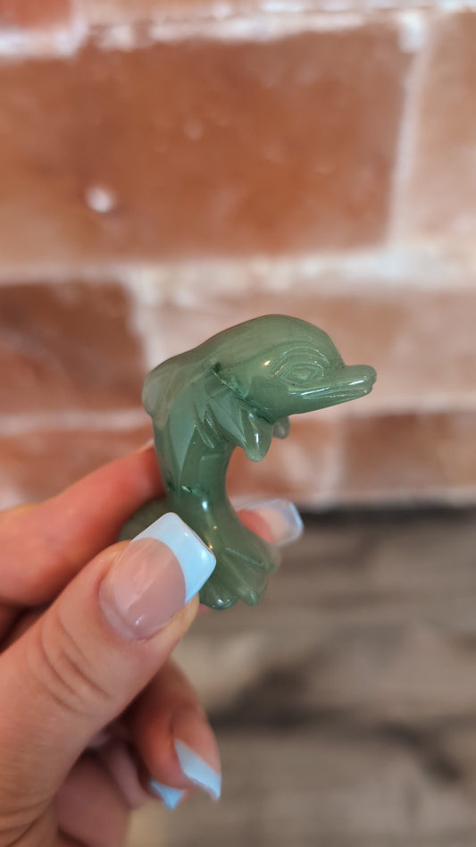 Green Aventurine Dolphin