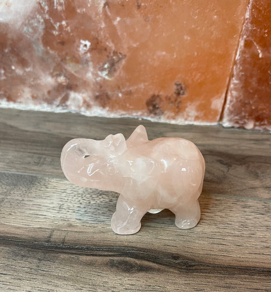 Rose Quartz Elephant