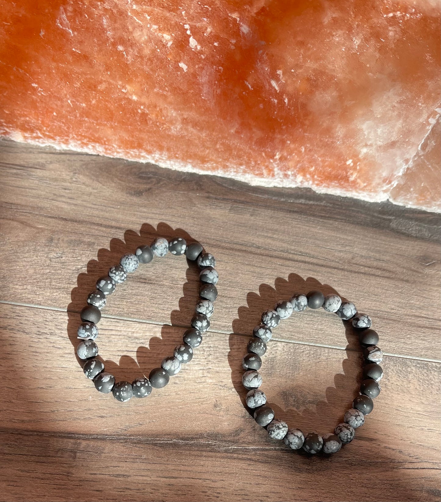 Snowflake Obsidian Bracelet