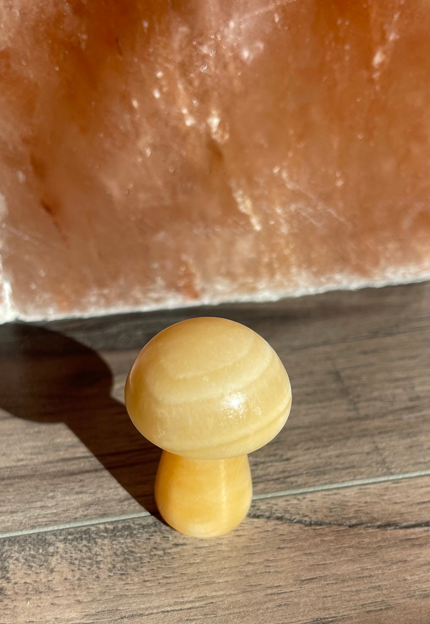 Orange Calcite Mushroom