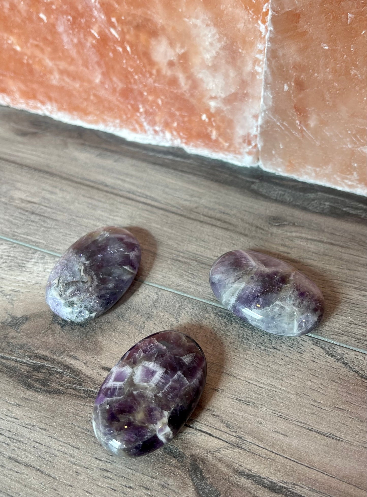 Chevron Amethyst Palm Stone