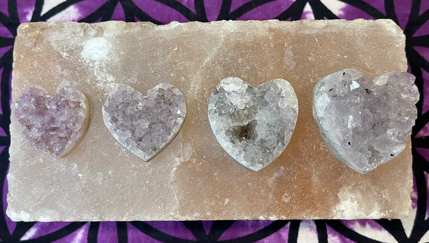 Amethyst Geode Heart