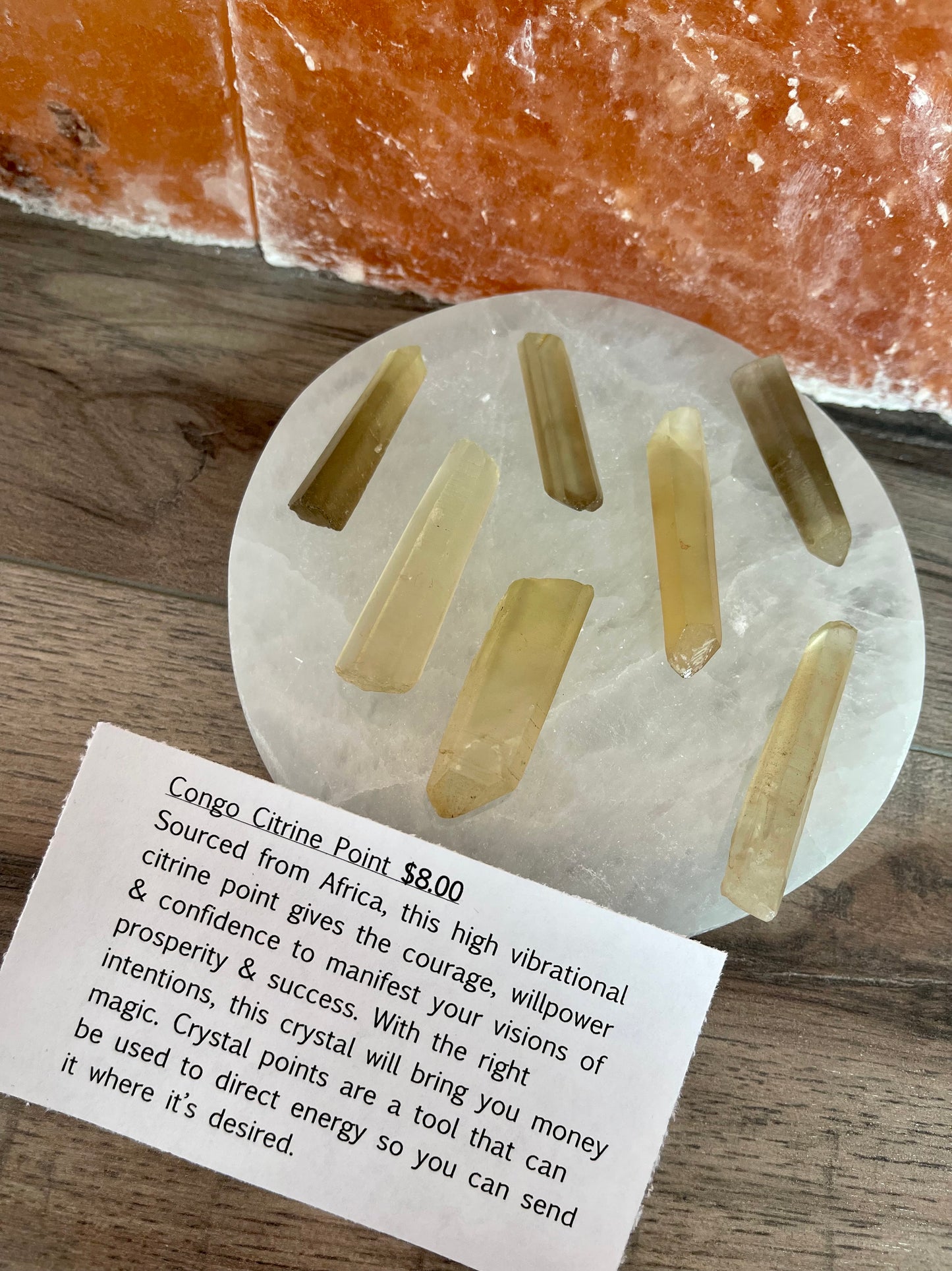 Congo Citrine Point