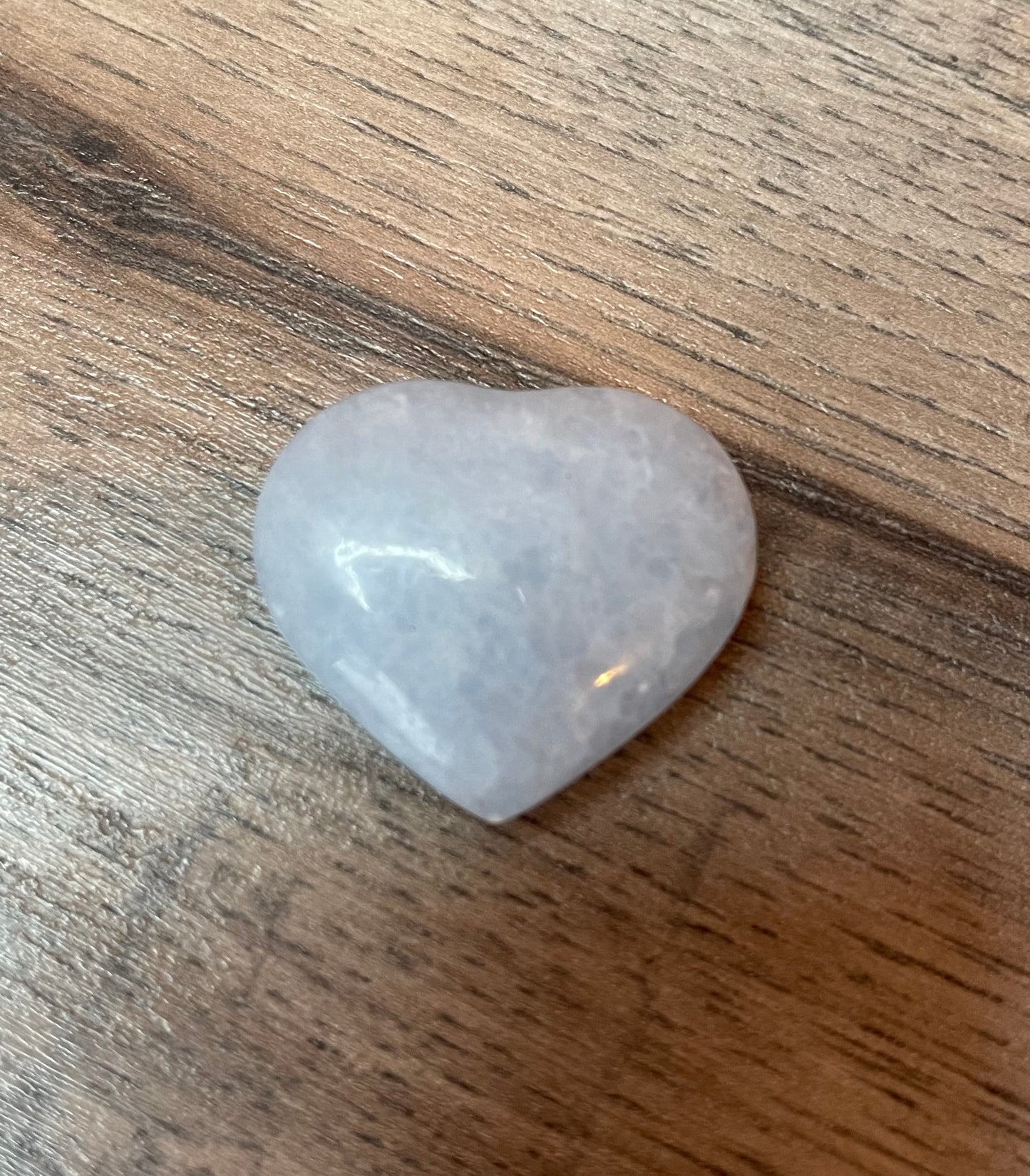 Blue Calcite Heart