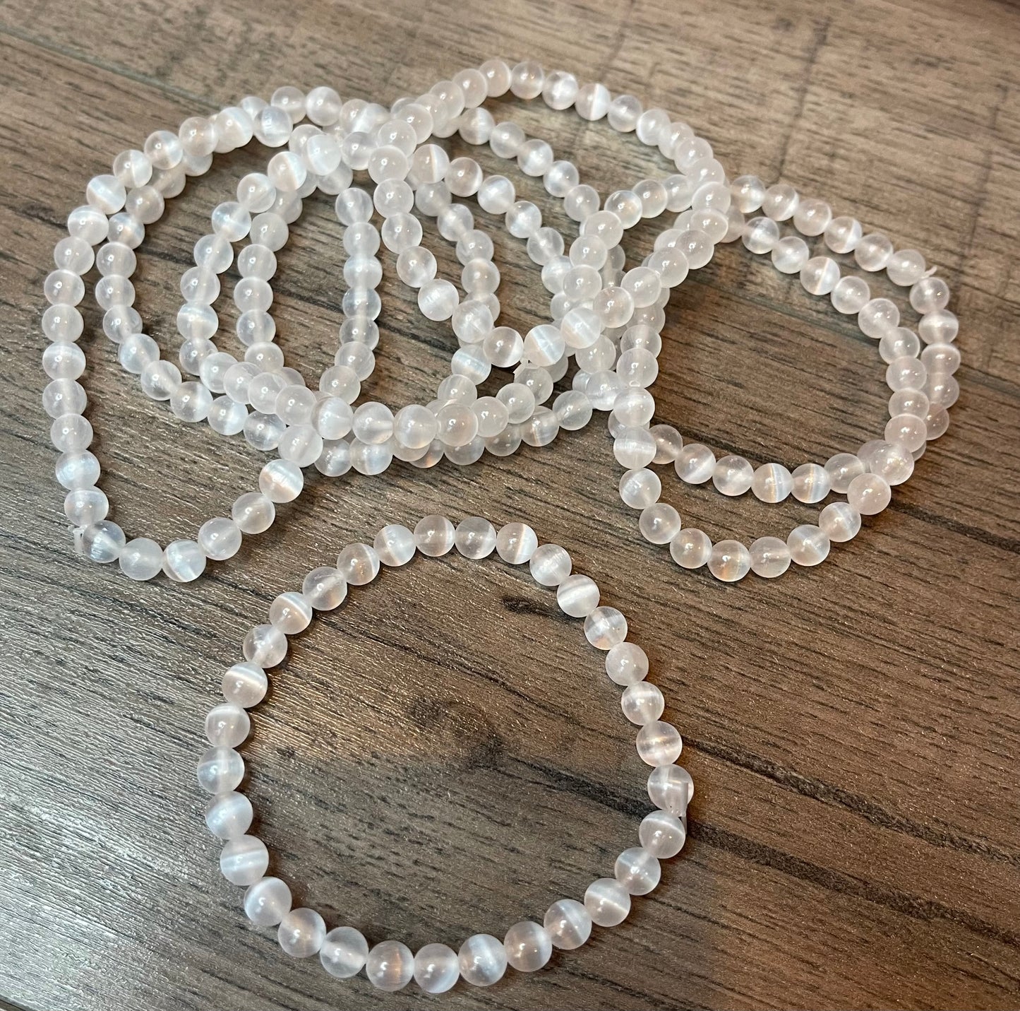 Selenite Bracelet (Small Bead)